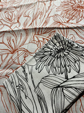 Load image into Gallery viewer, He Loves Me Tea Towels. Charcoal and Burnt Orange.

