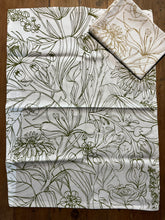 Load image into Gallery viewer, He Loves Me Tea Towels. Olive and Tan.
