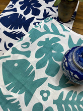 Load image into Gallery viewer, Paper Chase Tea Towel Set in Blues.
