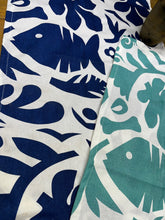 Load image into Gallery viewer, Paper Chase Tea Towel Set in Blues.
